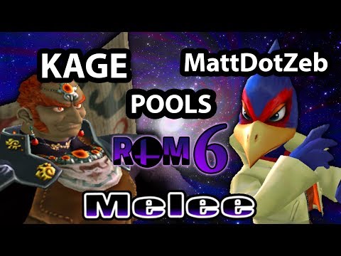 Revival of Melee 6 - Kage (Ganondorf) Vs. MattDotZeb (Falco) - Pools WF