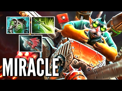Miracle- Gyrocopter With Hurricane Pike and Cuirass Crazy Smurf MMR Gameplay Dota 2