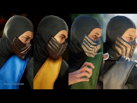 Mortal Kombat 1 All KLASSIC NINJAS MK 95 and New Skins Quan Chi   Johnny Cage MK1