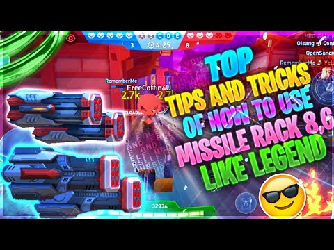 Top 5 Tips And Tricks Of How To Use Missile Rack 6,8 Like Pro😎😎 - Mech Arena