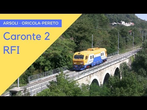 Caronte 2 di RFI in transito tra Arsoli e Oricola-Pereto