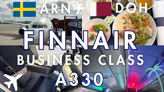 【フィンエアー🇫🇮ビジネスクラス】スウェーデン・ストックホルム→カタール・ドーハ搭乗記/空港免税も忘れずに【作業用BGM】
