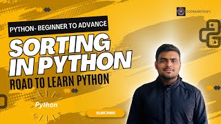 Sorting In Python | Python - Beginner to Advance | @codingwithspy