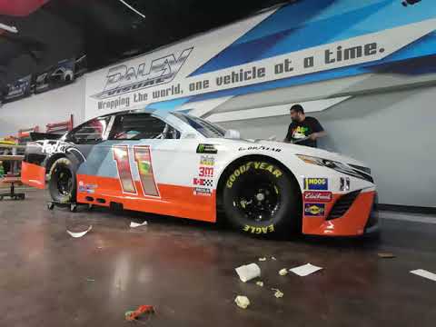 Joe Gibbs Racing Denny Hamlin Tribute Car to Darrell Waltrip