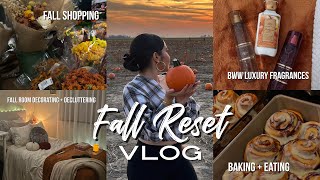 FALL RESET VLOG 🍂 Fall Room Makeover, Decluttering + Cleaning, Baking, Eating & MORE!