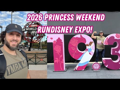 RunDisney Princess Weekend Expo Is INCREDIBLE! My First RunDisney Race! Picking Up Bib & Merch
