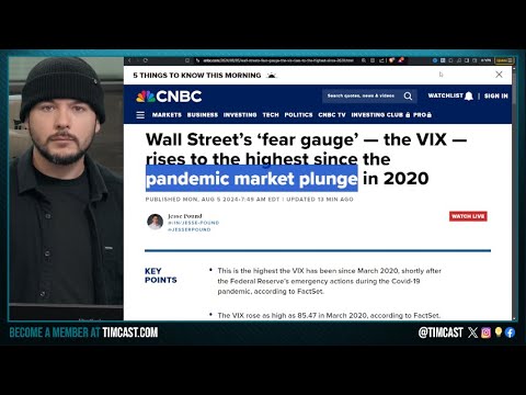  Global Market CRASHING, Trump Blames Kamala, WW3 Stocks WAY UP, RIOTS IN THE UK | TimcastNews 