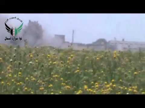 استهداف  قوات النظام بقذائف الهاون في مطار منغ العسكري في محافظة حلب