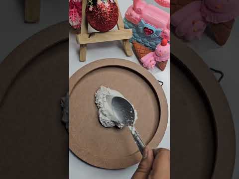 Making MOON lamp | DIY moon 3D textured wall art #diy #ytshorts #shorts #TulikaArtCraft