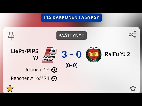 LiePa/PiPS YJ - RaiFu YJ (T15 Kakkonen, 25.9.2024)