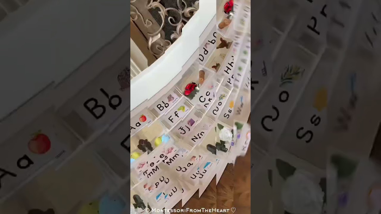 DIY #montessori language cabinet #freeprintable labels #phonics #diy #crafty  #montessoriathome