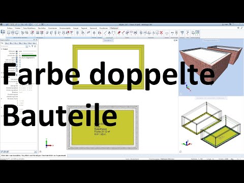 Farbe doppelte Bauteile