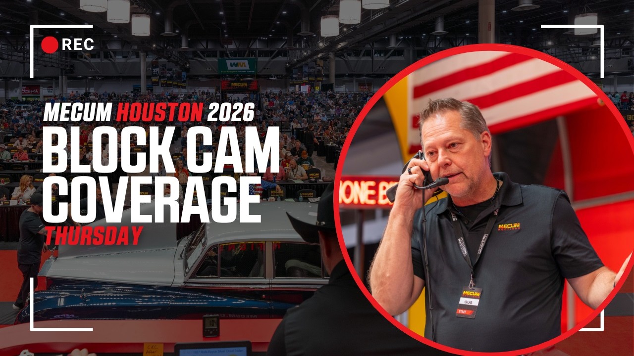 Mecum Houston Live Block Cam: Thursday, April 9, 2026