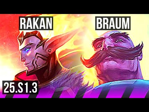 RAKAN & Xayah vs BRAUM & Ashe (SUP) | KR Master | 25.S1.3