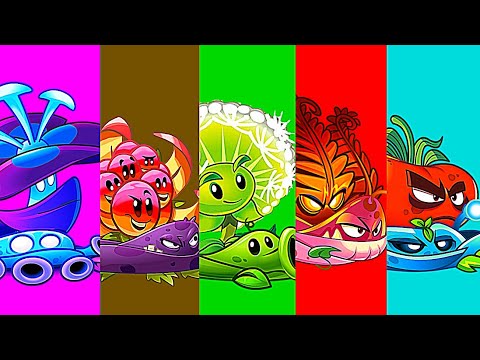 Random 5 Team Plants + Vine - Which Team Will Win? - PvZ2 Team Plants Battles