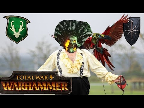 Total War Warhammer Live BattleCast #124: Wood Elves & Chaos - DURTHU AND BIG BIRD