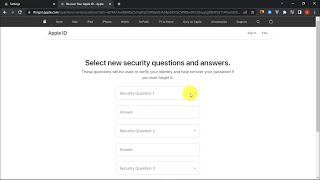 How To Change Apple Account Security Questions