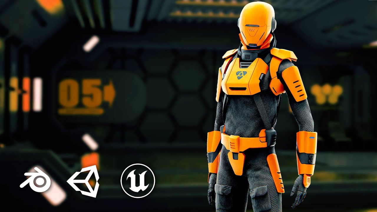 Mars Mission Uniform Auto-Rig Pro Rigged For Mixamo Unreal Engine Unity 3D Model