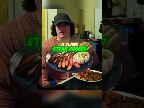 Sam Sulek Shares The Best Way to Cook a Flank Steak #samsulek #flanksteak #steak #samsulekshorts