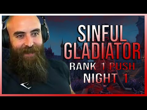 Sinful Gladiator Rank 1 Push (Ep. 1) ft. Vanguards & Garbage - WoW Shadowlands Arms Warrior PvP