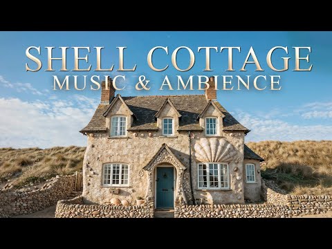 Shell Cottage ✧  Harry Potter inspired Ambience & Soft Music | Ocean sounds, Fireplace, howling wind