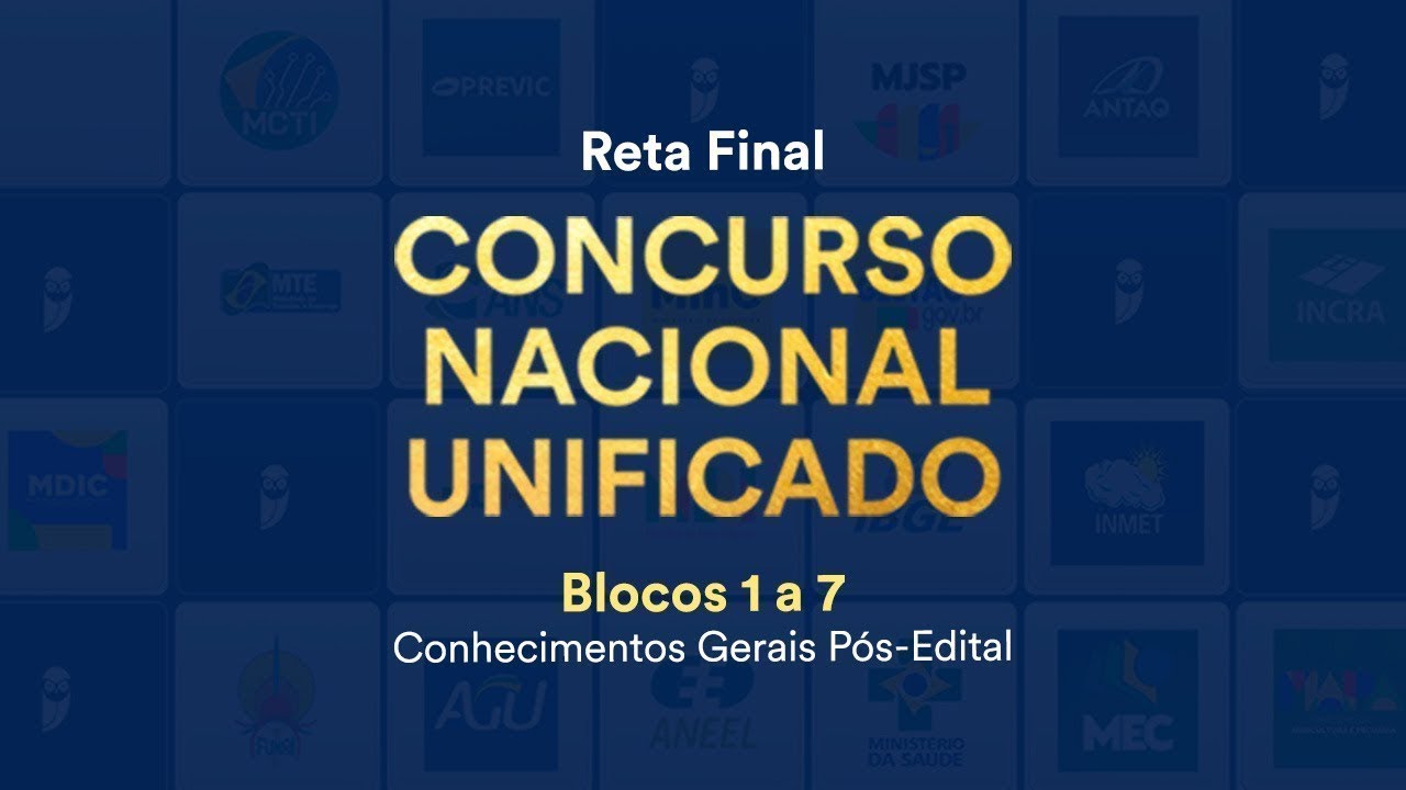 Reta Final CNU - Blocos 1 a 7: Administração Pública Federal - Prof. Fabiano Pereira