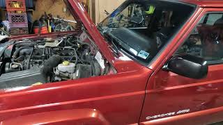 Jeep Cherokee XJ washer pump replacement