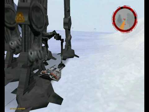 Star Wars: Rogue Squadron - Bonus Mission 3 - 'Battle of Hoth' - gameplay