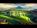 FLYING OVER ITALY 4K UHD Soothing Music With Stunning Beautiful Nature Film For Relaxation On TV