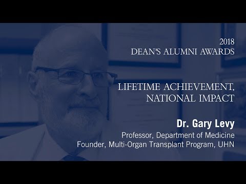 2018 Dean's Alumni Awards — Dr. Gary Levy, Lifetime Achievement Award for National/Community Impact
