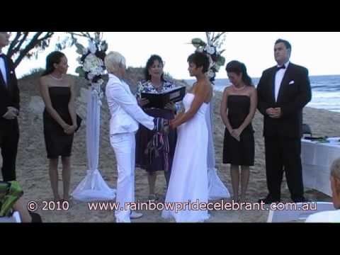 Handfasting Commitment Ceremony of Angela & Penny - Rainbow Pride Celebrant - Marry Me Marilyn Video