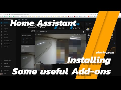 ● HA작업) 기본설치애드온 영상 Home assistant some useful Add ons