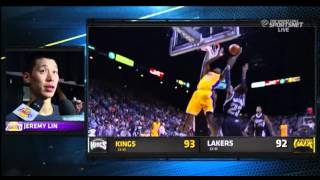 Jeremy Lin Post Game Interview - Kings vs. Lakers 10/24/14