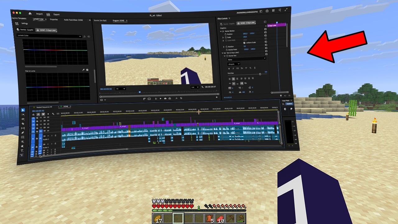 I edited a video inside of Minecraft - YouTube video featuring the word scenery