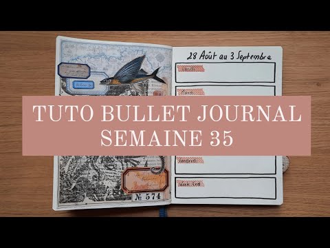 TUTO #bulletjournal / Semaine 35 #craftwithme @juliebycousucousin1421