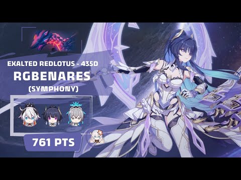 Honkai Impact 3: Exalted RL Benares - Symphony (435D) 761 pts - HoF [S1] HoO [S0] HoTr [S1] Kiana 2*