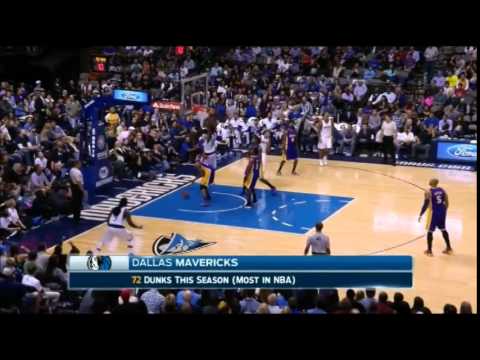 Brandan Wright 2x Alley-oop vs Lakers 21-11-2014