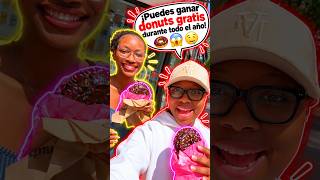 ¿TE IMAGINAS DONUTS GRATIS TODO EL AÑO? 🤤🍩 #donuts  #challenge #trending