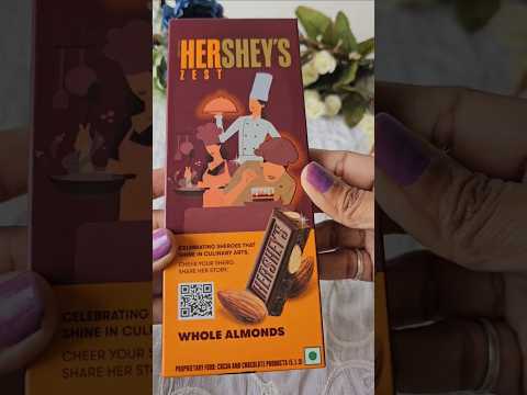 #shorts New Hersheys whole almond chocolate 100g | Hersheys Zest unboxing | #hersheychocolate