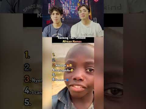 Hardest African names| funny reaction😅 #shorts #funny #trynottolaugh