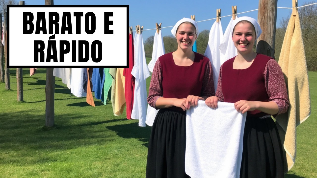 Os 7 Truques Ancestrais Amish para Lavar Roupa SEM ELETRICIDADE