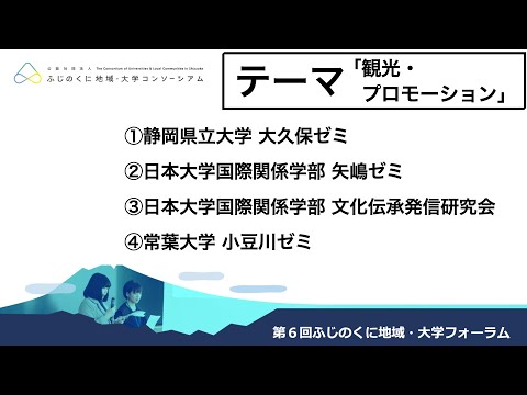 国際文化学科 第６回ふじのくに地域・大学フォーラム　テーマ「観光・プロモーション」