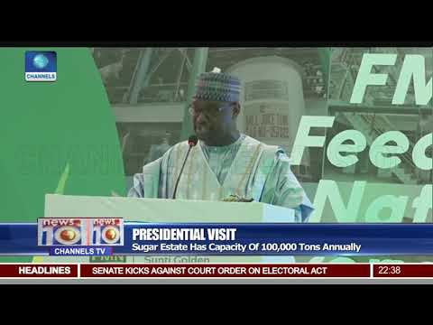 Buhari Commissions 100,000 Capacity Sunti Golden Sugar Estate In Niger