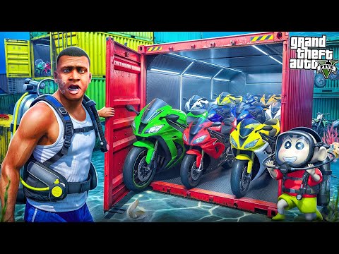 Franklin & shinchan Found Secret Most Expensive Supercar Containers in GTA5 