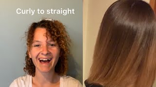 Reverse perm (how to permanently straighten)