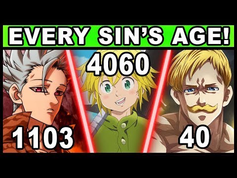 Every Sin's TRUE Age Explained! (Seven Deadly Sins / Nanatsu no Taizai) Video