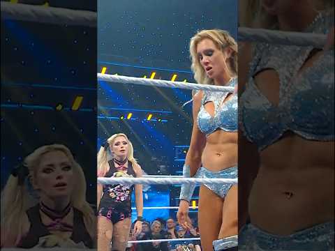 You can cut the tension between Alexa Bliss and Charlotte Flair with a knife 😬