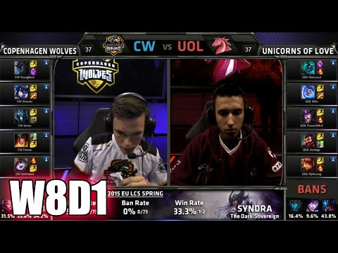 Copenhagen Wolves vs Unicorns of Love | S5 EU LCS Spring 2015 Week 8 Day 1 | CW vs UOL W8D1G3