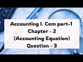 I.com Part 1 Chapter 2 Accounting equation Question No.3