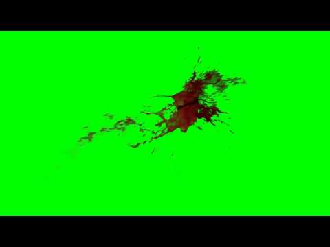 Green Screen Blood Burst 11 [Full HD] Video